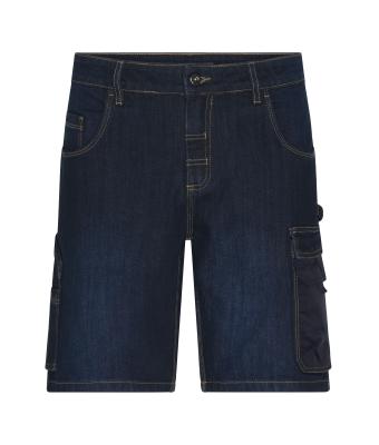 Unisex Workwear Stretch-Bermuda-Jeans   RCS Blue-denim 10523
