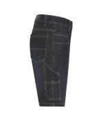 Unisex Workwear Stretch-Bermuda-Jeans Black-denim 10523
