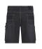 Unisex Workwear Stretch-Bermuda-Jeans Black-denim 10523