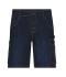 Unisex Workwear Stretch-Bermuda-Jeans Blue-denim 10523
