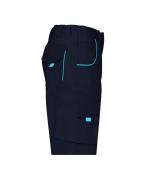 Unisex Workwear Bermudas - COLOR - Navy/turquoise 8545