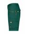 Unisex Workwear Bermudas - COLOR - Dark-green/orange 8545