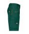 Unisex Workwear Bermudas - COLOR - Dark-green/orange 8545