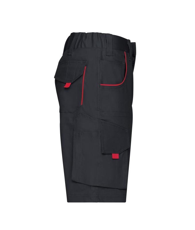 Unisex Workwear Bermudas - COLOR - Carbon/red 8545