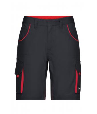 Unisex Workwear Bermudas - COLOR - Carbon/red 8545