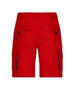 Unisex Workwear Bermudas - COLOR - Red/navy 8545