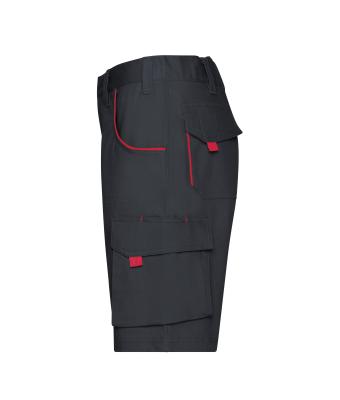 Unisex Workwear Bermudas - COLOR - Carbon/red 8545