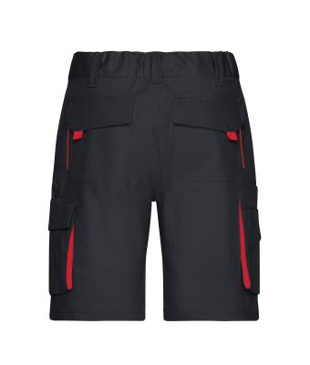 Unisex Workwear Bermudas - COLOR - Carbon/red 8545