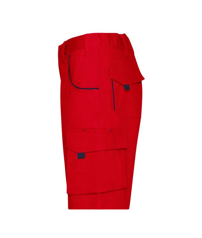 Unisex Workwear Bermudas - COLOR - Red/navy 8545