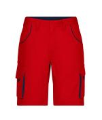 Unisex Workwear Bermudas - COLOR - Red/navy 8545