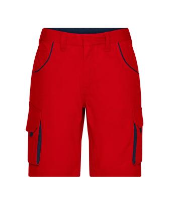 Unisex Workwear Bermudas - COLOR - Red/navy 8545