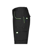 Unisex Workwear Bermudas - COLOR - Black/lime-green 8545