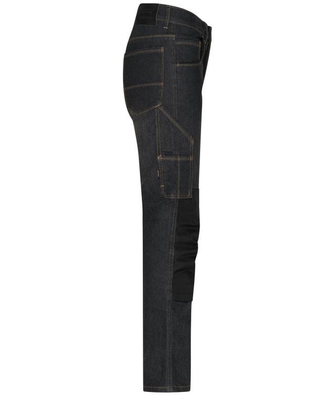 Unisex Workwear Stretch-Jeans Black-denim 8715
