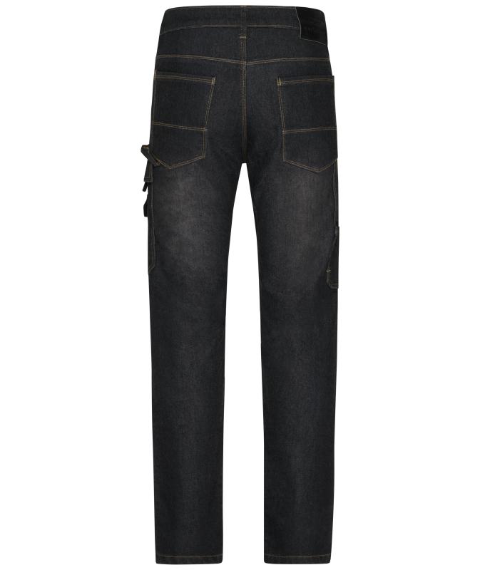 Unisex Workwear Stretch-Jeans Black-denim 8715