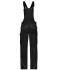 Unisex Workwear Pants with Bib - SOLID - Black 8719