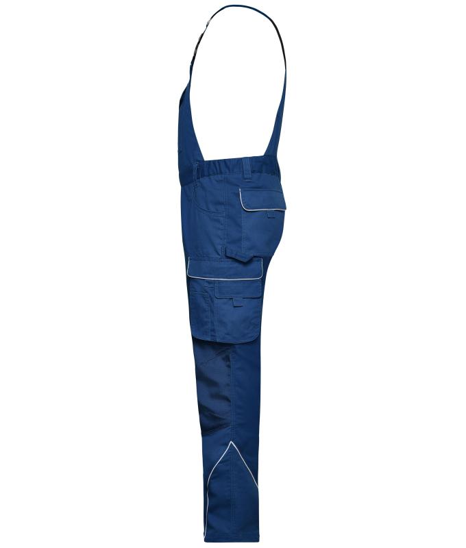 Unisex Workwear Pants with Bib - SOLID - Dark-royal 8719
