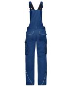 Unisex Workwear Pants with Bib - SOLID - Dark-royal 8719