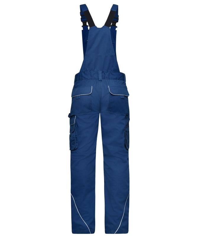 Unisex Workwear Pants with Bib - SOLID - Dark-royal 8719