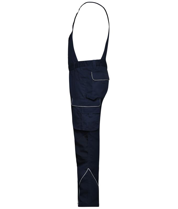 Unisex Workwear Pants with Bib - SOLID - Navy 8719