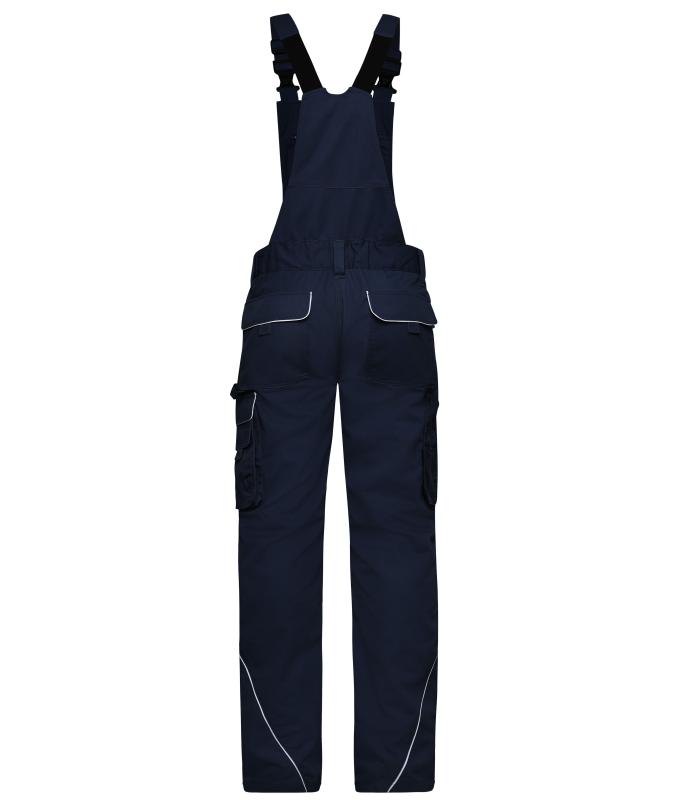Unisex Workwear Pants with Bib - SOLID - Navy 8719