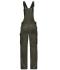 Unisex Workwear Pants with Bib - SOLID - Olive 8719