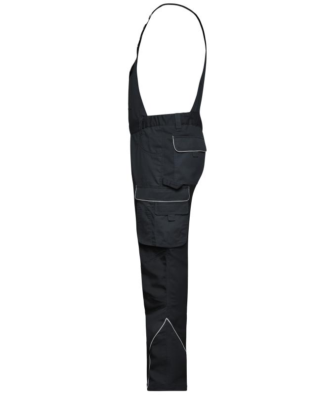 Unisex Workwear Pants with Bib - SOLID - Carbon 8719