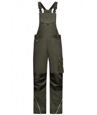 Unisex Workwear Pants with Bib - SOLID - Olive 8719