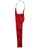 Unisex Workwear Pants with Bib - SOLID - Red 8719