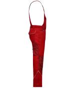 Unisex Workwear Pants with Bib - SOLID - Red 8719