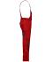 Unisex Workwear Pants with Bib - SOLID - Red 8719