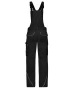 Unisex Workwear Pants with Bib - SOLID - Black 8719