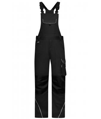 Unisex Workwear Pants with Bib - SOLID - Black 8719
