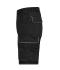 Unisex Workwear Bermudas - SOLID - Black 8720