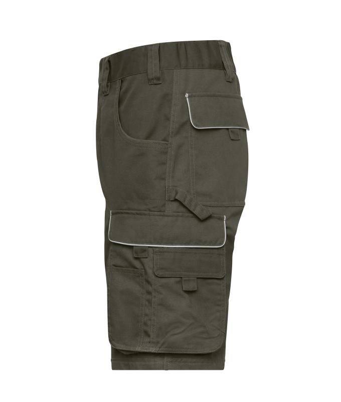 Unisex Workwear Bermudas - SOLID - Olive 8720