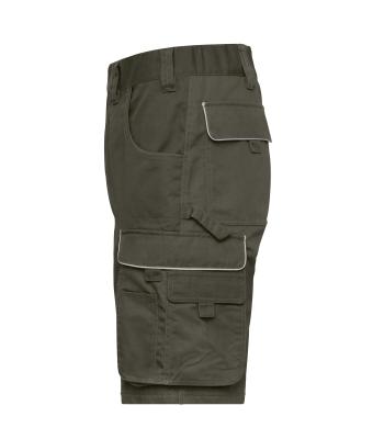 Unisex Workwear Bermudas - SOLID - Olive 8720