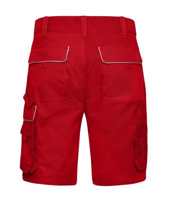 Unisex Workwear Bermudas - SOLID - Red 8720