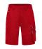Unisex Workwear Bermudas - SOLID - Red 8720