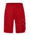 Unisex Workwear Bermudas - SOLID - Red 8720