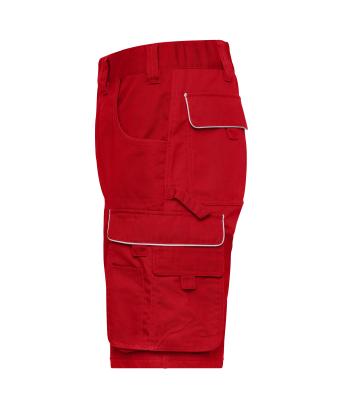 Unisex Workwear Bermudas - SOLID - Red 8720