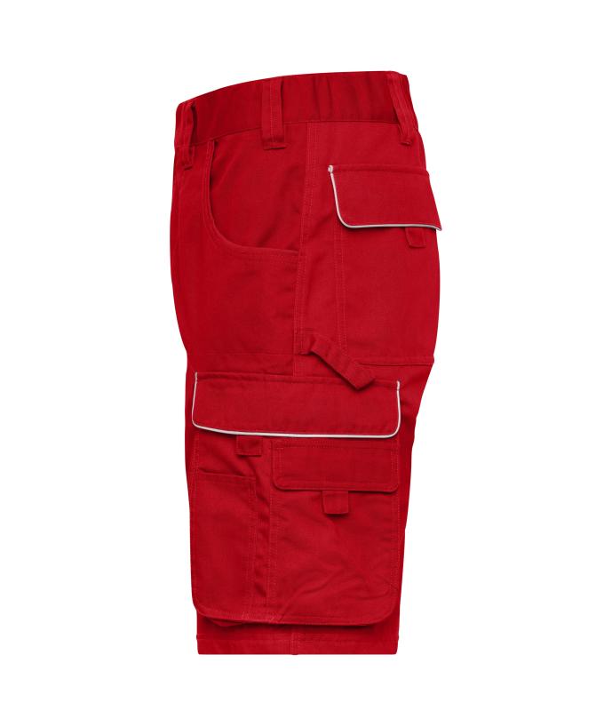 Unisex Workwear Bermudas - SOLID - Red 8720