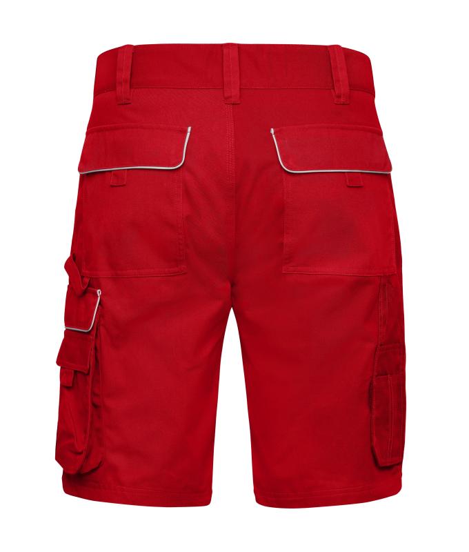 Unisex Workwear Bermudas - SOLID - Red 8720
