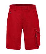 Unisex Workwear Bermudas - SOLID - Red 8720