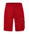 Unisex Workwear Bermudas - SOLID - Red 8720