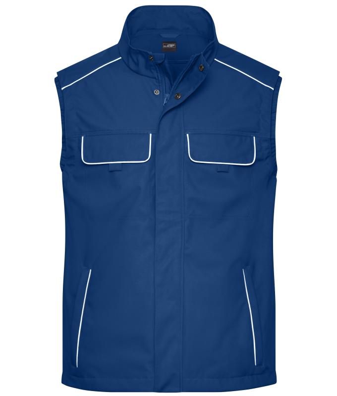 Unisex Workwear Softshell Light Vest - SOLID - Dark-royal 8721