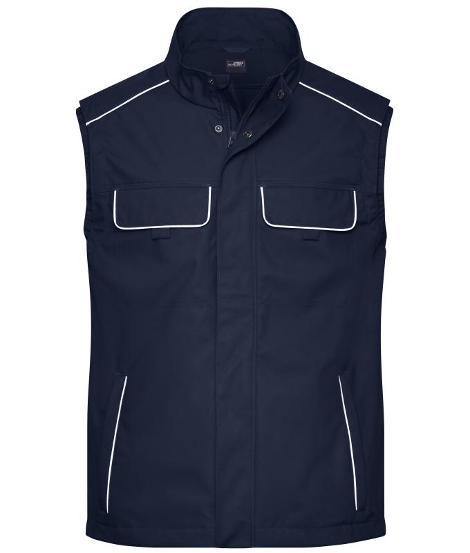 Unisex Workwear Softshell Light Vest - SOLID - Navy 8721