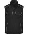 Unisex Workwear Softshell Light Vest - SOLID - Black 8721
