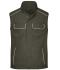 Unisex Workwear Softshell Light Vest - SOLID - Olive 8721