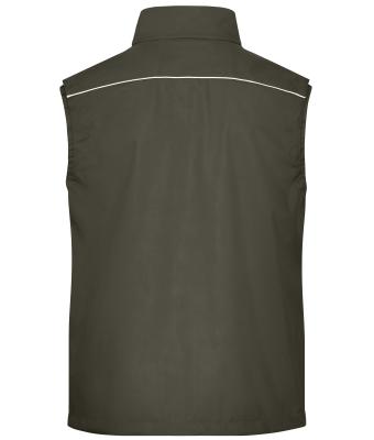 Unisex Workwear Softshell Light Vest - SOLID - Olive 8721