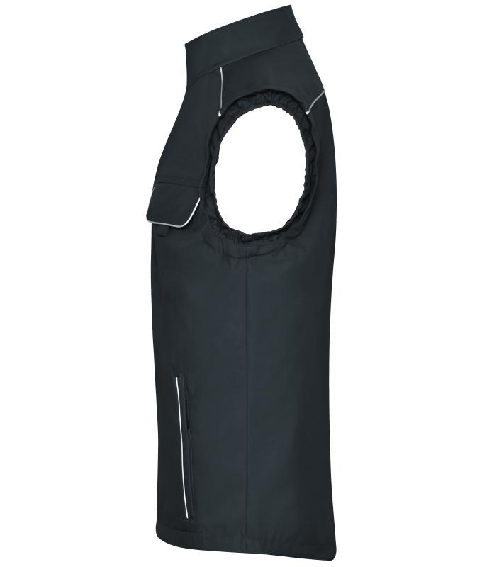 Unisex Workwear Softshell Light Vest - SOLID - Carbon 8721