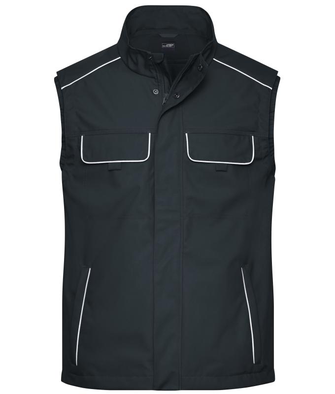 Unisex Workwear Softshell Light Vest - SOLID - Carbon 8721